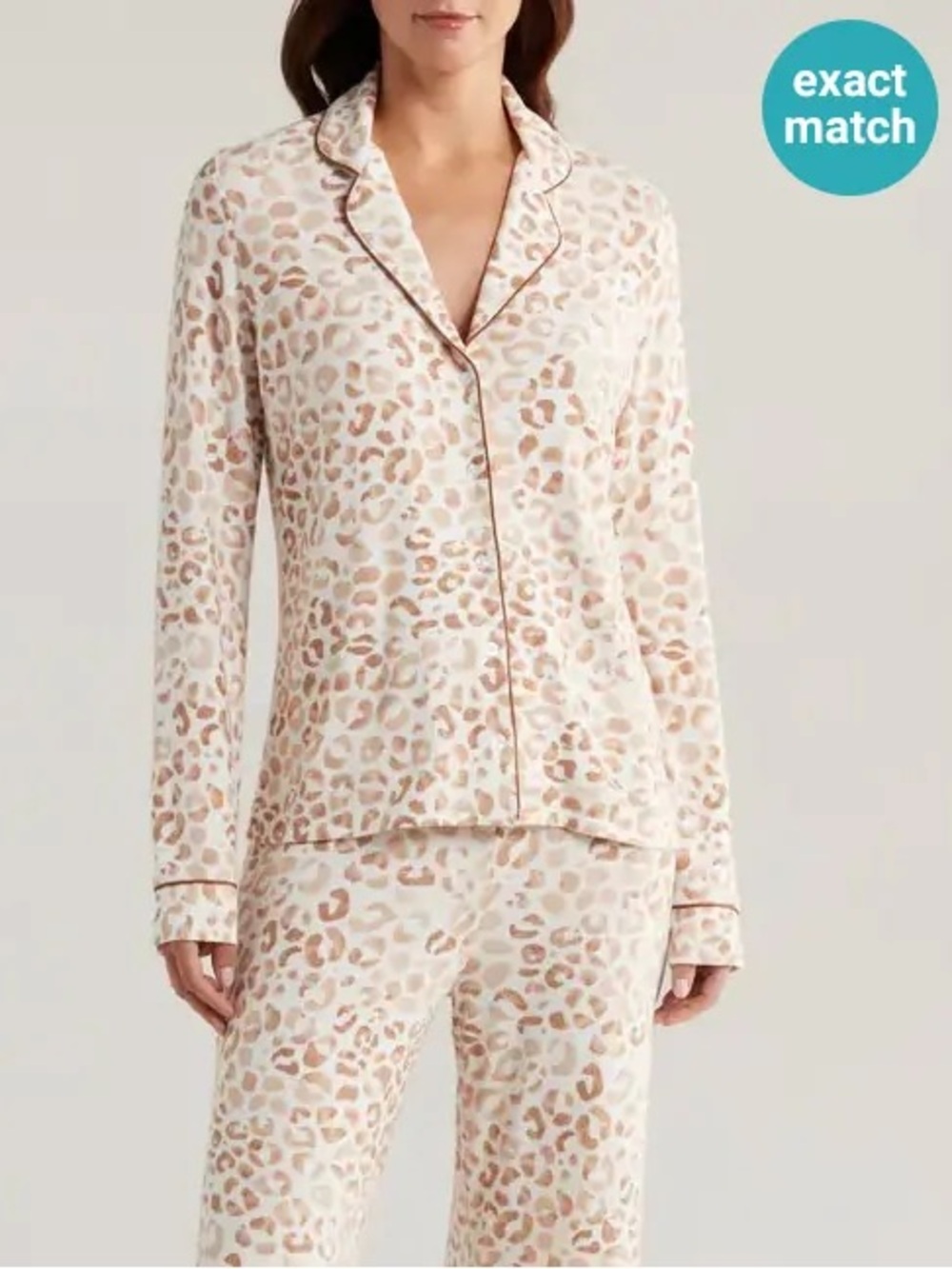 Carol’s leopard print pajamas on Leanne from Nordstrom NWOT